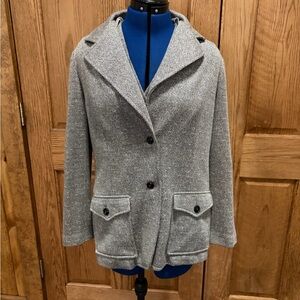 Women's Gray 3pc suit knit vintage no size tag